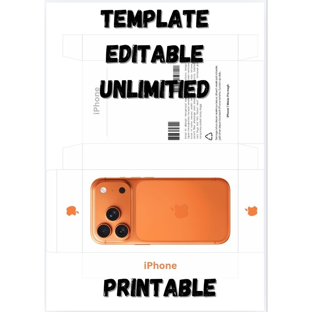 BoxHampers lucu editable Iphone 17 Pro Max