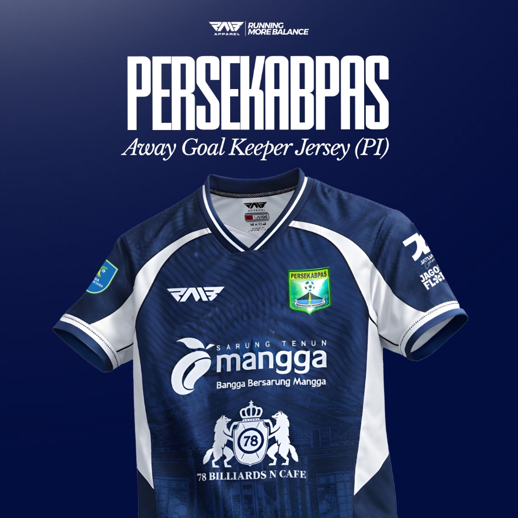 PERSEKABPAS AWAY GOAL KEEPER ISSUE JERSEY 25/26 | Jersey Only