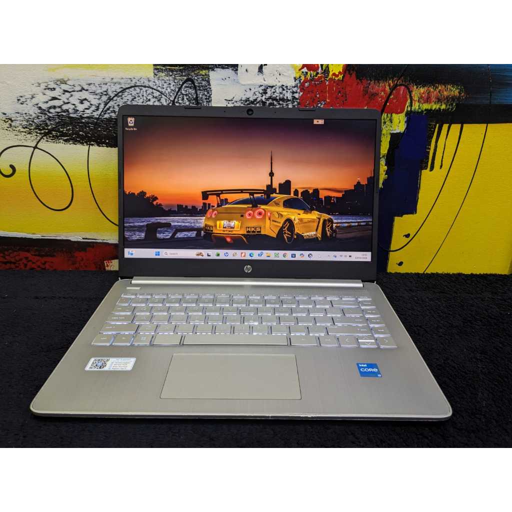 HP Laptop 14s Core i3 Gen 12 Ram 8 SSD 512 Backlit