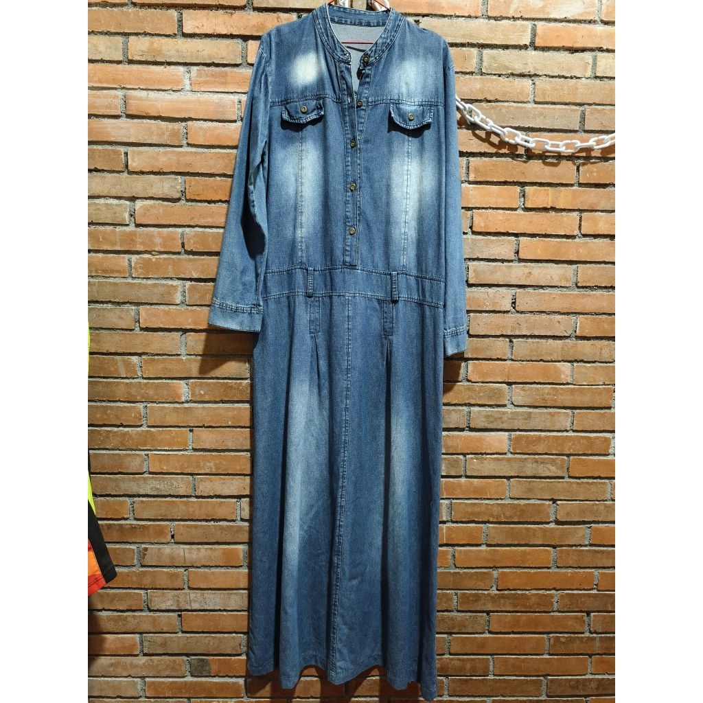 Gamis denim jeans