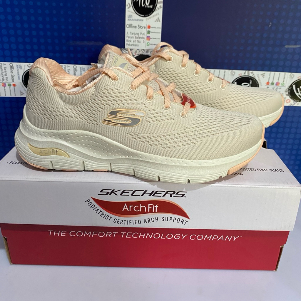 size 36 Sepatu Skechers Original Sports Arch Fit 149566BKMT Women