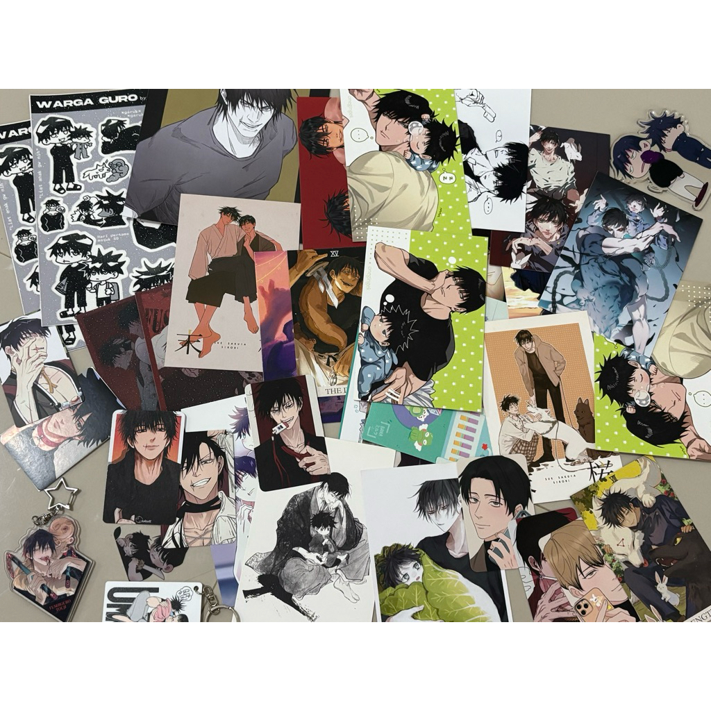 [BACA DESKRIPSI] Artprint Toji Fushiguro & Megumi Fushiguro Tojigumi Jujutsu Kaisen Perkertasan Gant