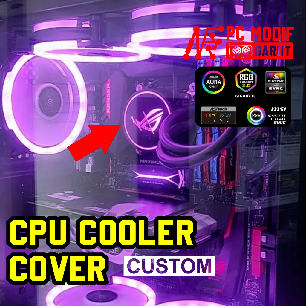 AKSESORIES PC GAMING FAN CPU COVER ARGB CPU COOLER