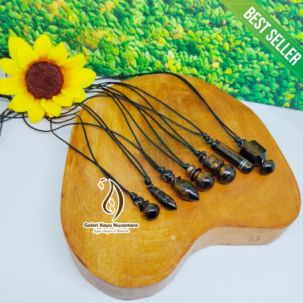 Kalung Liontin Akar Bahar Serat Emas Asli Motif Cantik