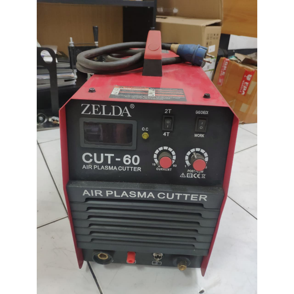 Mesin Plasma Cutter ZELDA CUT-60 Air Plasma Cutter 60A Pemotong Besi Plat