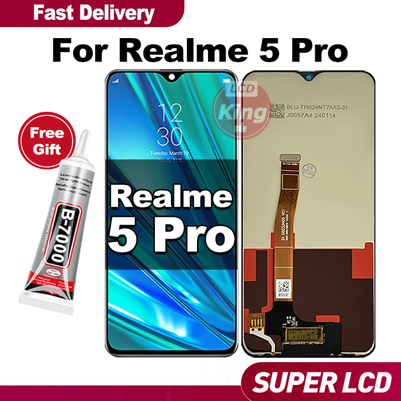 KING LCD Realme 5 PRO hp Touchscreen Fullset For Glass Touch Screen Digitizer COD
