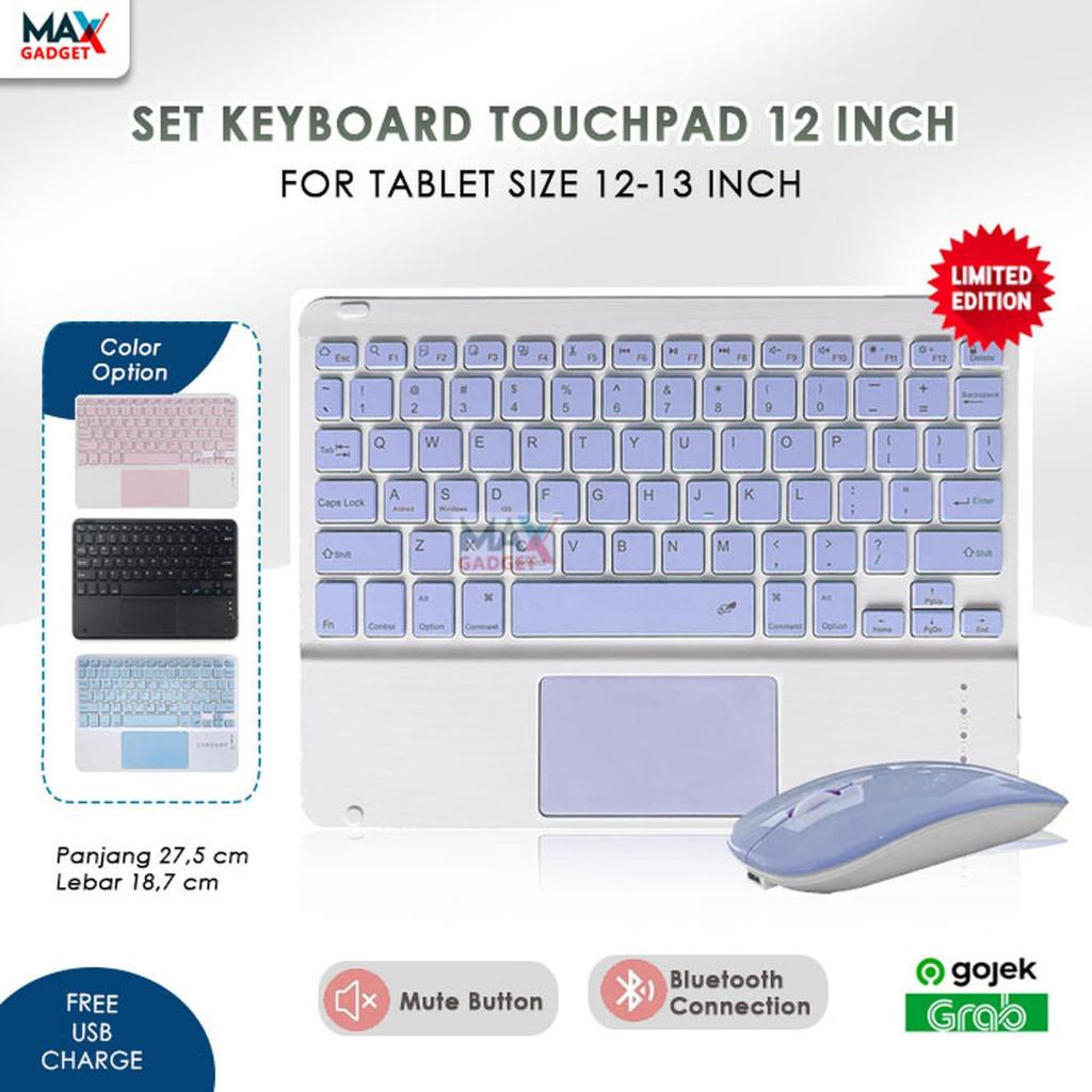 SAMSUNG Galaxy Tab S9+ S8+ S9FE+ S7+ S7 FE / S10 FE+ Plus 12 Inch Inci Keyboard Wireless Kibod Papan