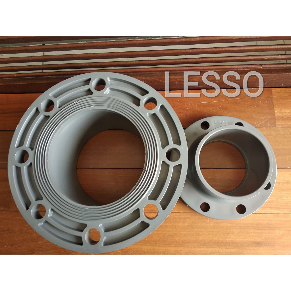 Flange PVC 4" inch AW Lesso Fitting Pipa PVC Stub Flange Pvc 4" inch