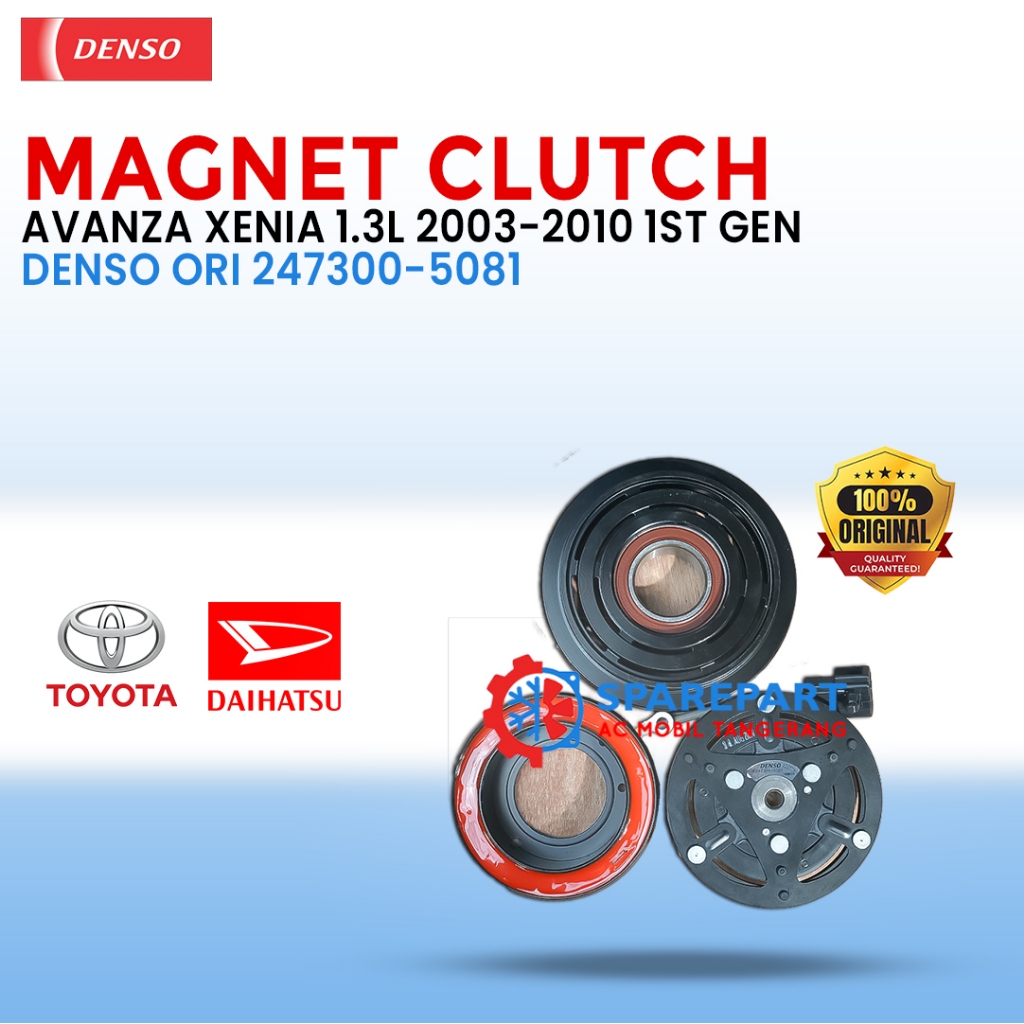MAGNET CLUTCH AVANZA XENIA 1.3L 2003-2010 1st Gen ORIGINAL DENSO 4PK JK247300-5081