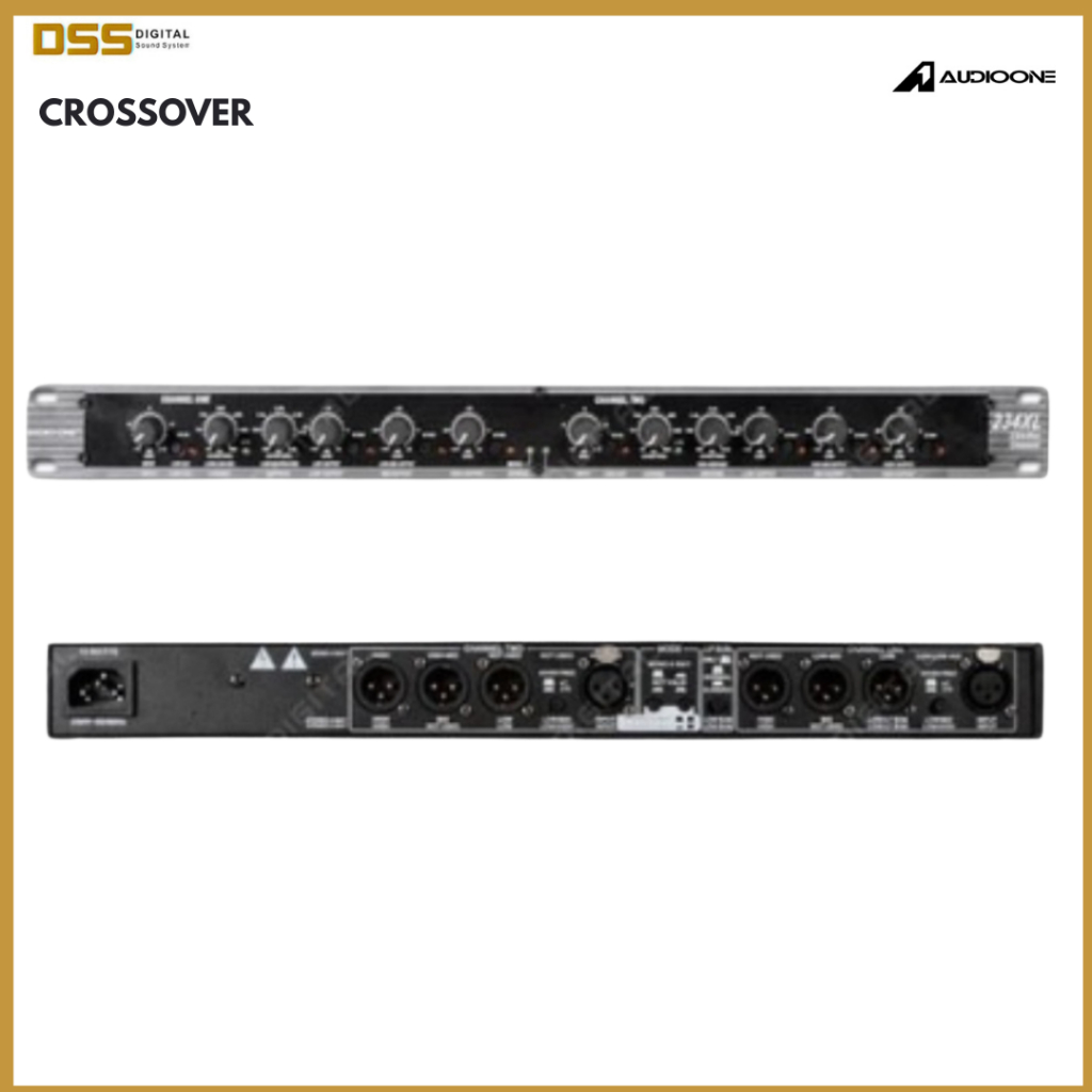 Crossover Audio One 234 Original 2 Way 3 Way 4 Way Sound System Processor Subwoofer Professionall