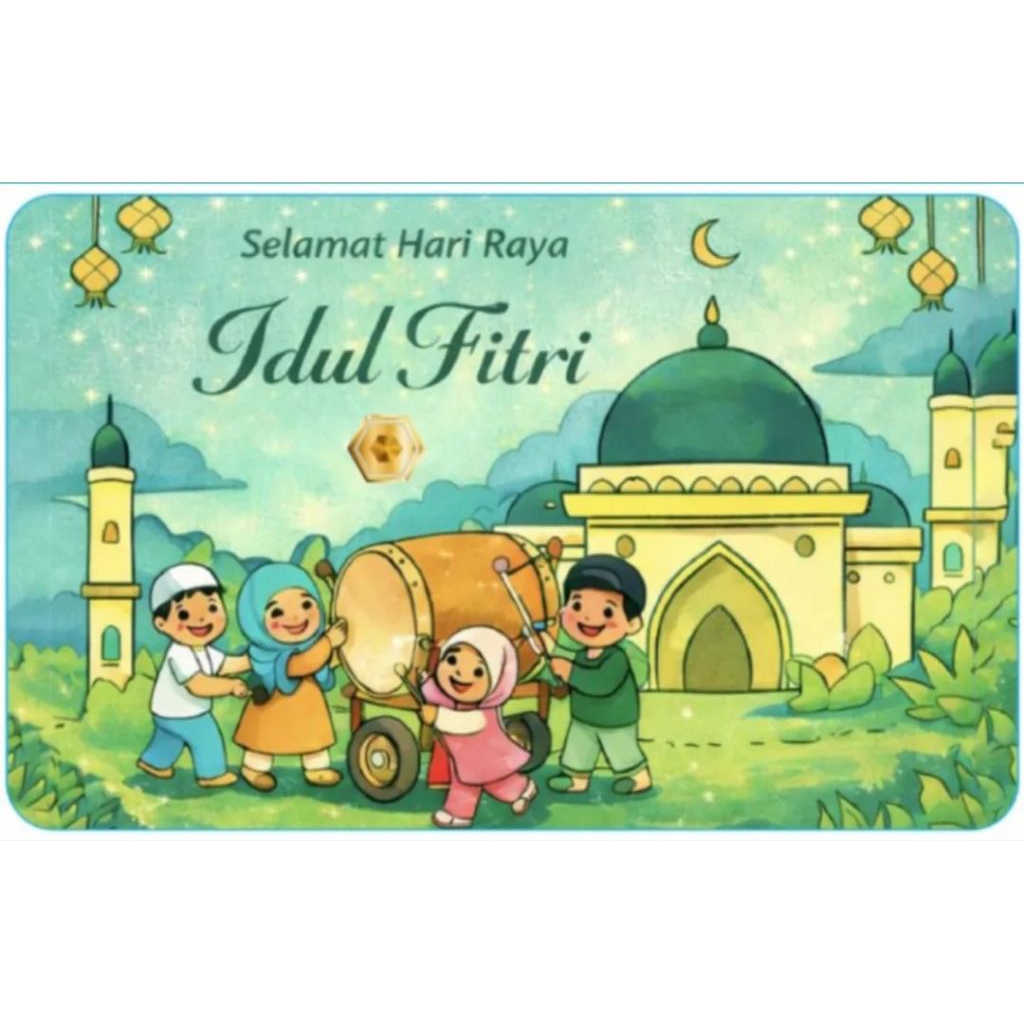 Logam Mulia 0,001 Gr Idul Fitri , Emas Micro Gold Small Gold Mini Gold