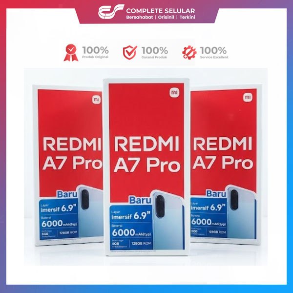 Xiaomi Redmi A7 Pro 4/128GB 4/64GB - Unisoc T7250 Layar 6.9 inci IPS LCD Kamera 50MP + 8MP Baterai 6