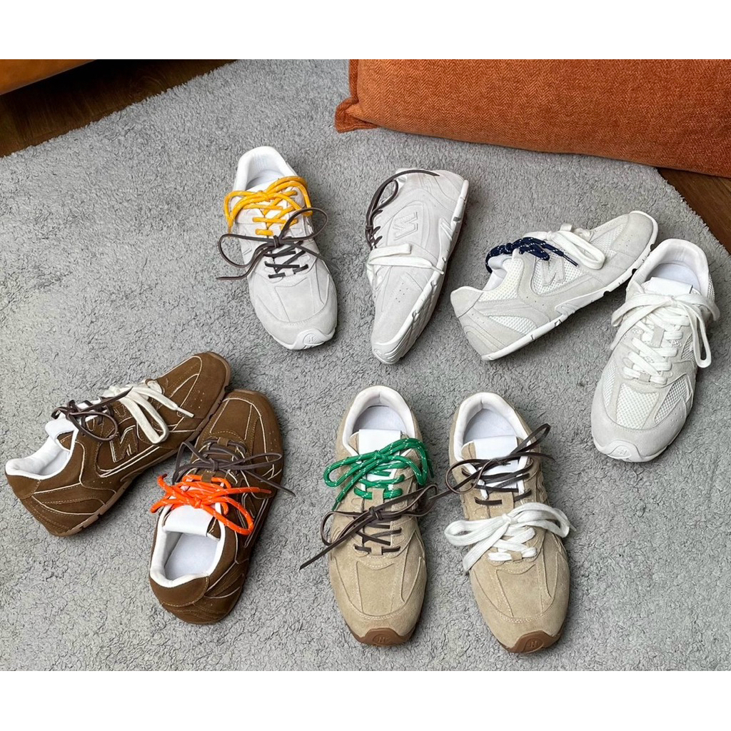 Dua warna renda-up NB BY MIU sepatu latihan Jerman retro 2026 sepatu Agan pemblokiran warna sepatu k