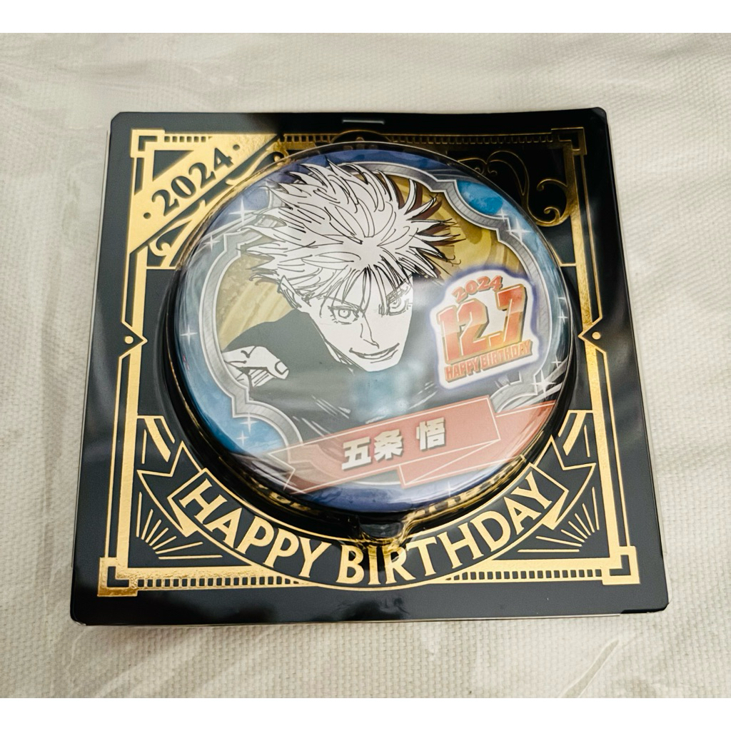 Official merch Jujutsu Kaisen Gojo Satoru Birthday Pin Badge [SEALED]