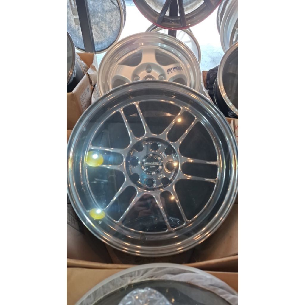 RPF1 black chrome ring 16 pcd 4x100 & 4x114