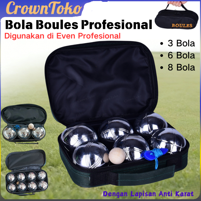 Perlengkapan Wajib Sekolah 2026.Bola Petanque Asli Isi 3 | 6 |8 PCS  Standar Kompetisi | Cocok Sekol