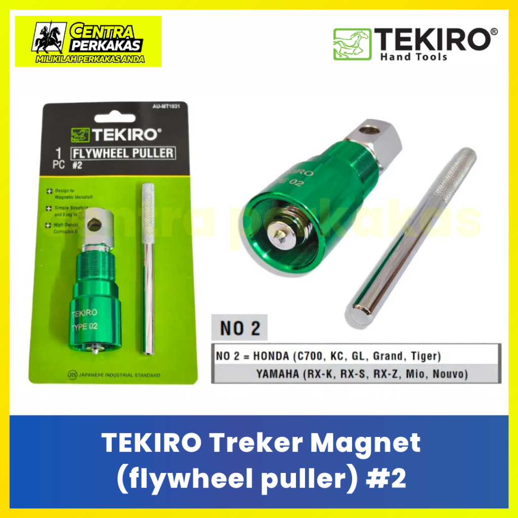 TEKIRO Treker Magnet #2 Flywheel Puller Suzuki Honda Yamaha - Alat Cabut Magnet Motor Bebek & Matic 