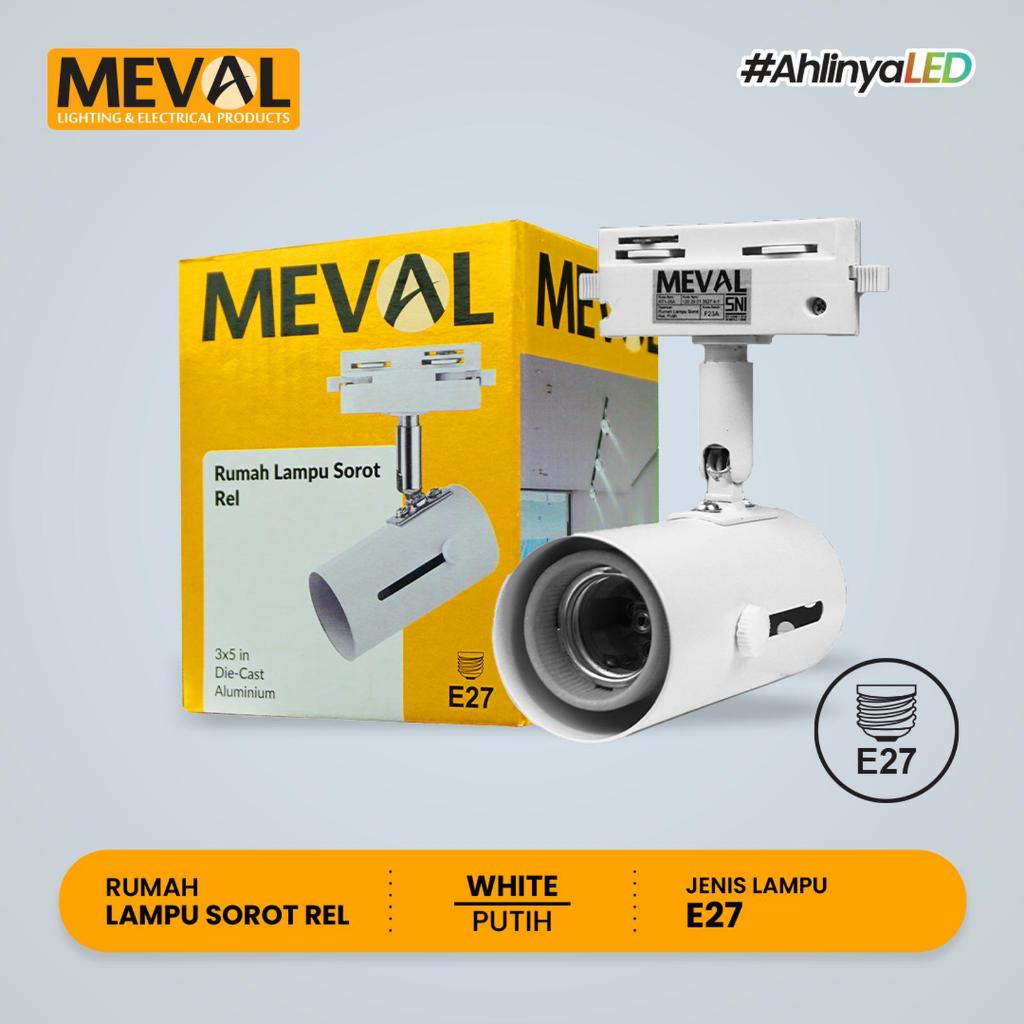 MEVAL Lampu Sorot Rel Spot Track Light -PUTIH