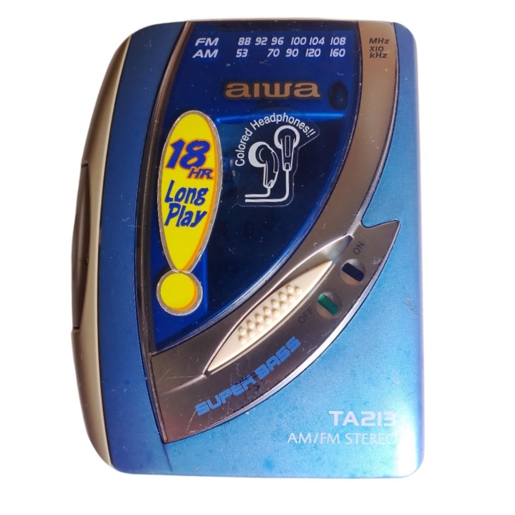 WALKMAN AIWA TA213 STEREO CASSETTE PORTABLE