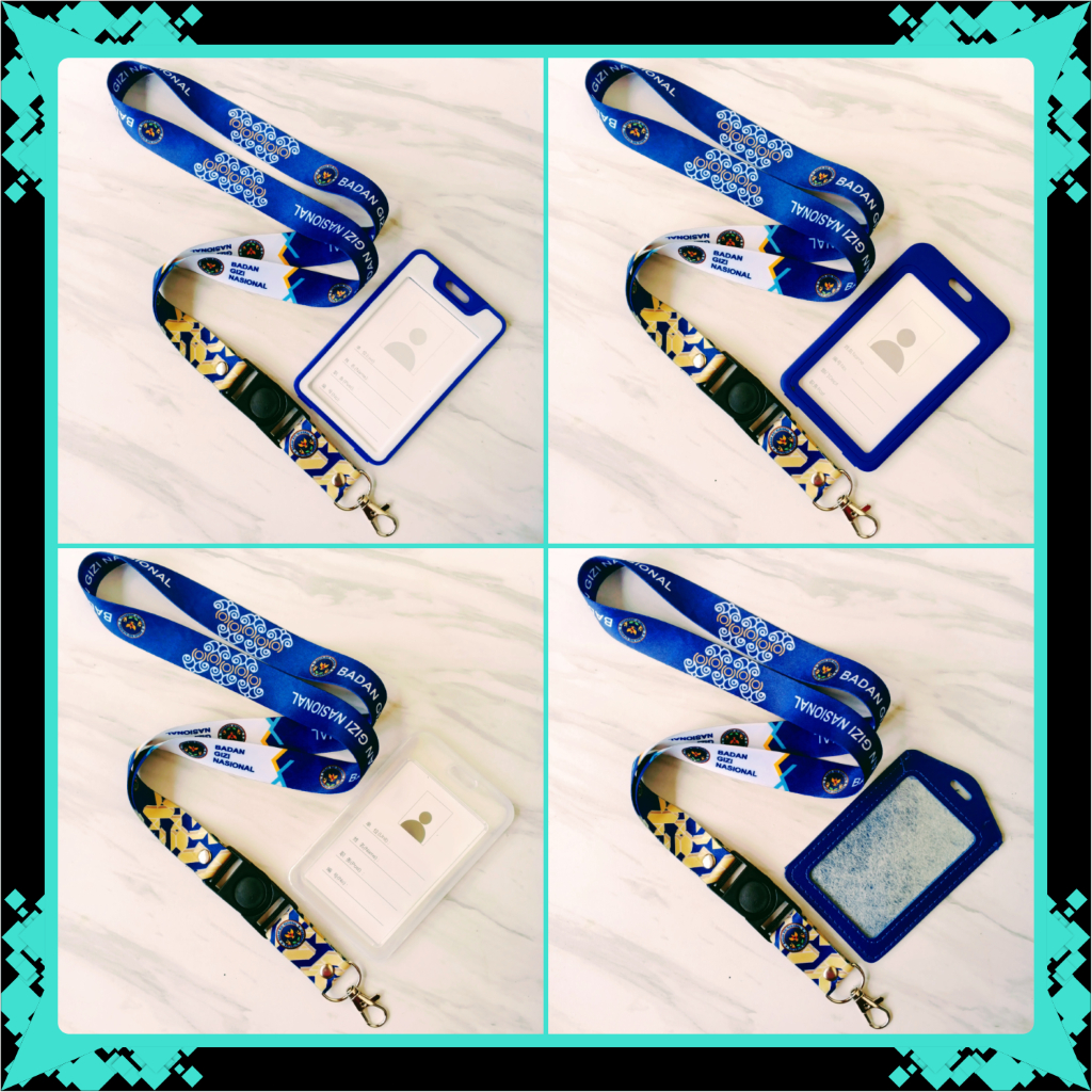 Lanyard Gantungan Tali Id Card BGN : Badan Gizi Nasional  & Frame, Holder, Tempat Id Card