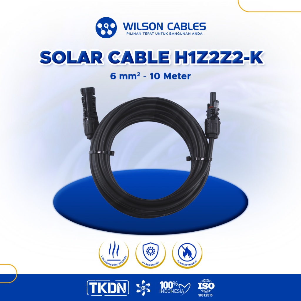 WILSON CABLES - SOLAR CONNECTOR 1x6 mm² (10 Meter) - Kabel Solar