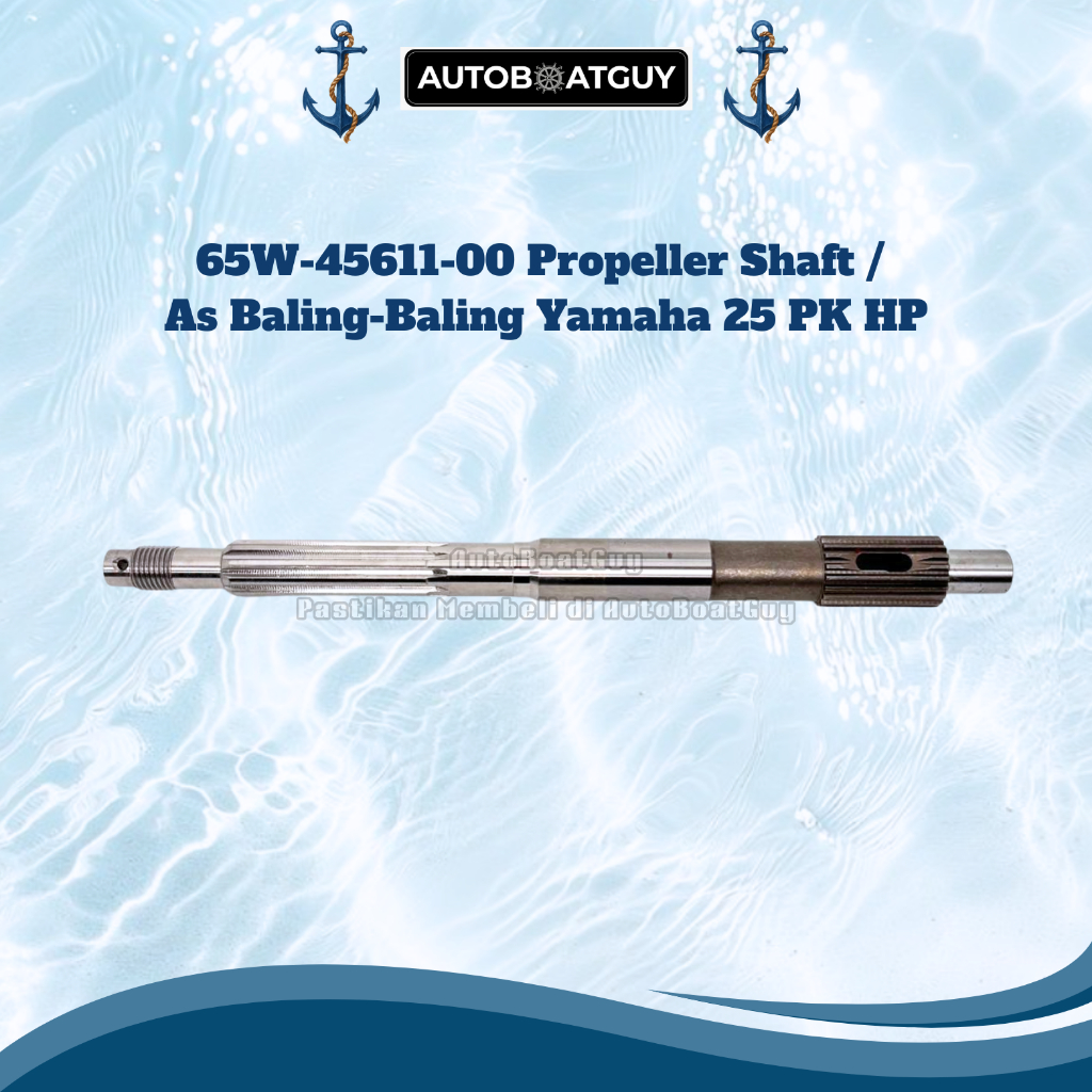 65W-45611-00 Propeller Shaft / As Baling-Baling Yamaha 25 PK HP