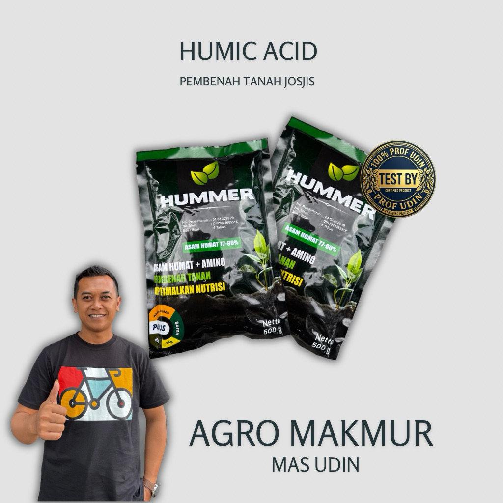 Asam Humat Pembenah Tanah - Asam Humat 90% + Asam Amino, Meningkatkan Kesuburan Tanah