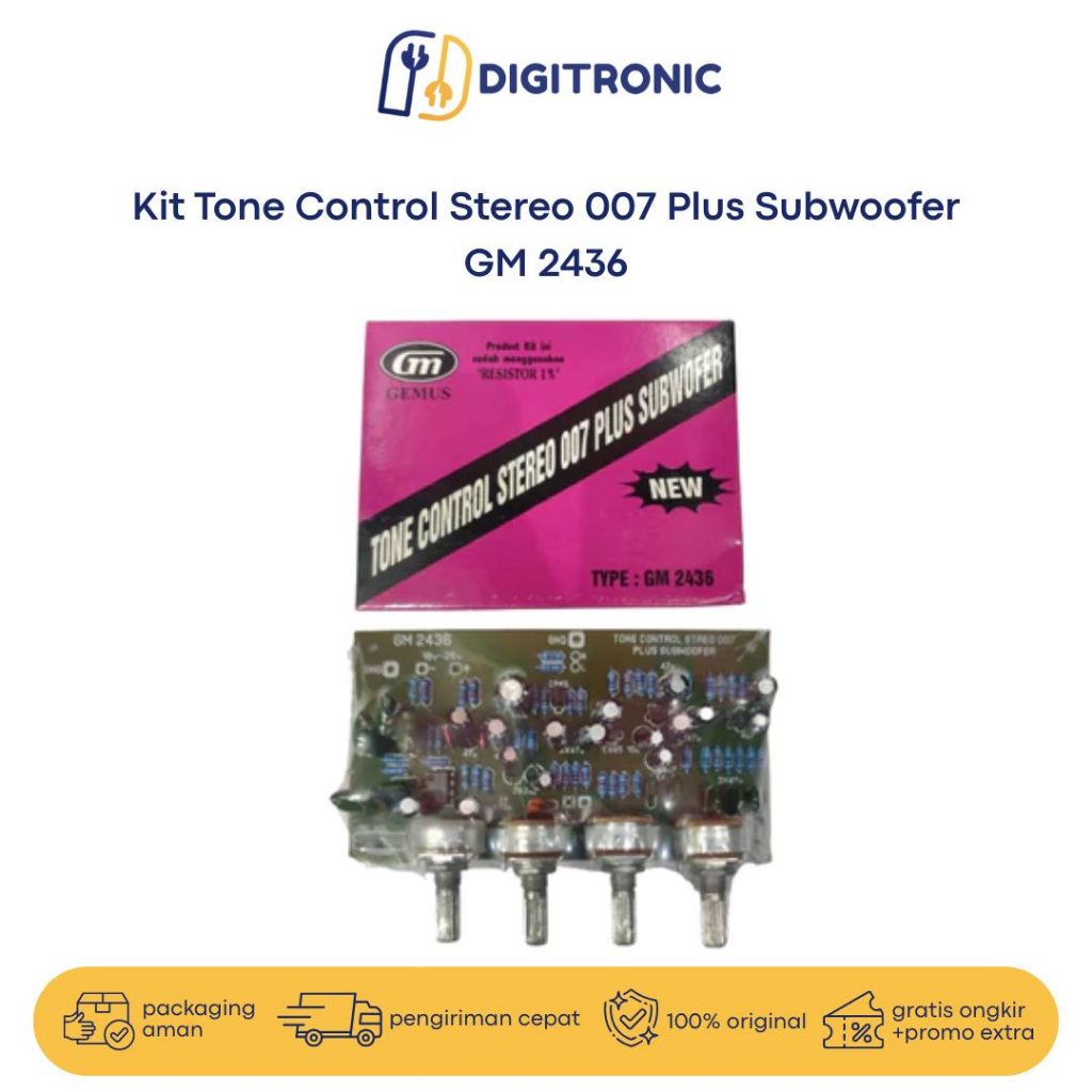 Kit Tone Control Stereo 007 Plus Subwoofer GM 2436