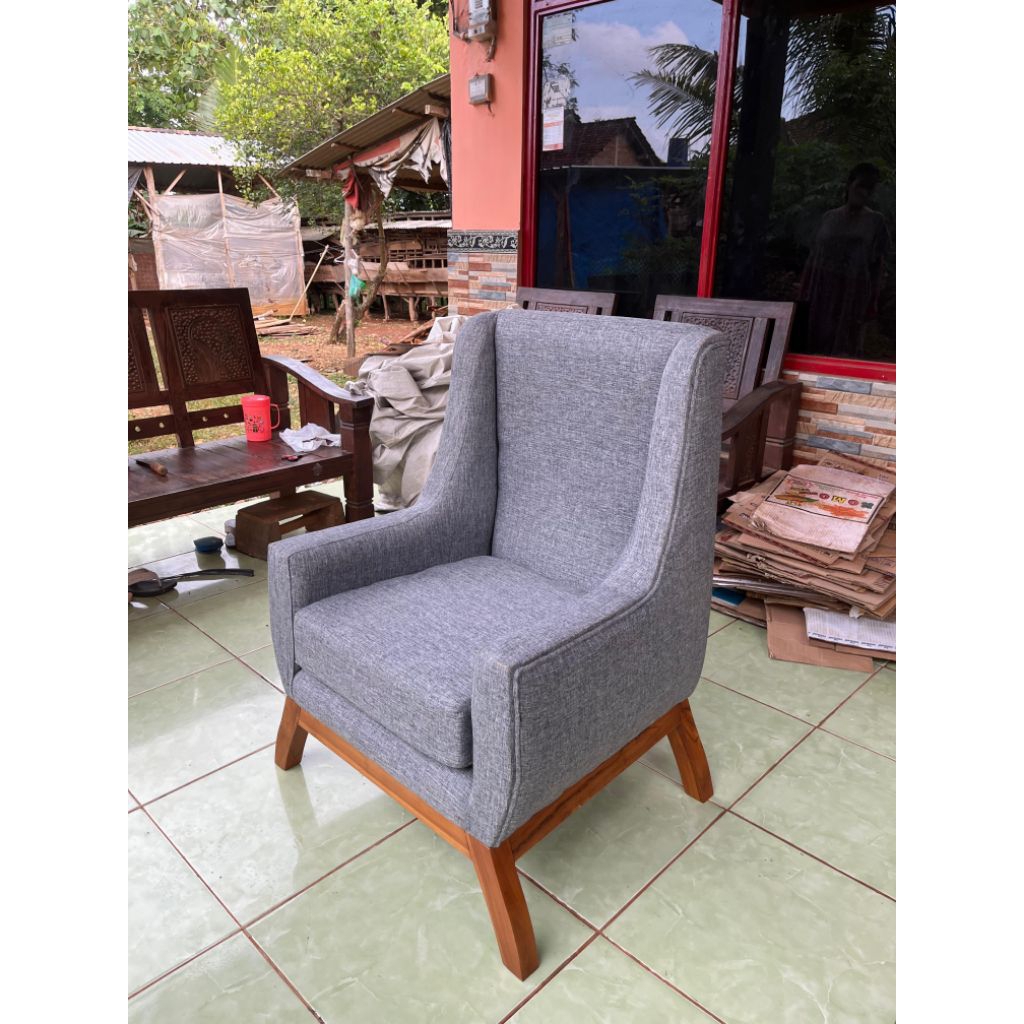 SOFA SINGLE VINTAGE SOFA SINGLE SANTAI SOFA SINGLE MINIMALIS SOFA SANTAI SOFA TERAS KURSI SOFA MINIM