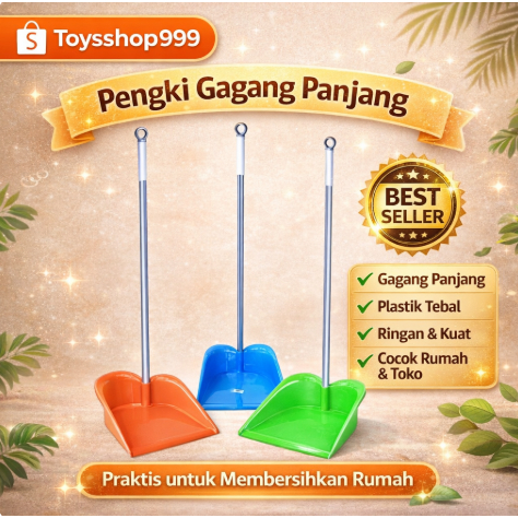HAKAKU Pengki Plastik / Pengki Sampah / Serokan Sampah / Dustpan / Pengki / Gagang Pengki serokan sa