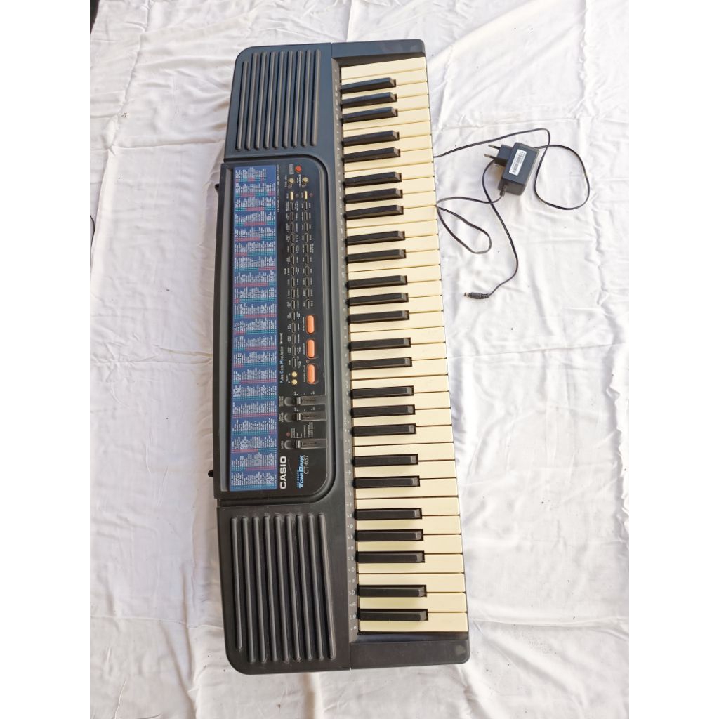 alat musik piano keyboard casio C637, bekas normal sangat