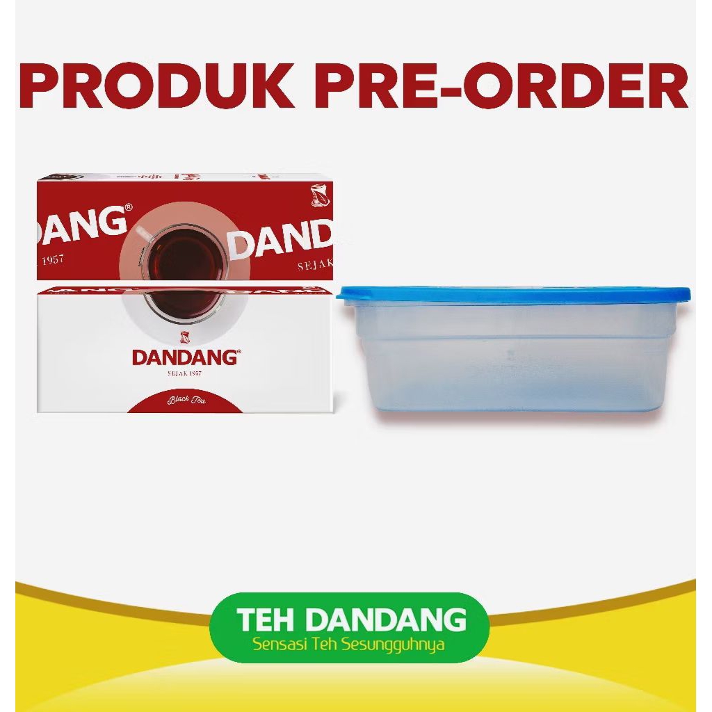 Teh Dandang Blacktea FREE Lunchbox - Teh Celup isi 2 box @25 tea bag