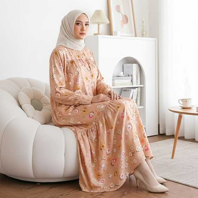 AYURI- GAMIS katun Rayon twill zamora Homedress busui friendly