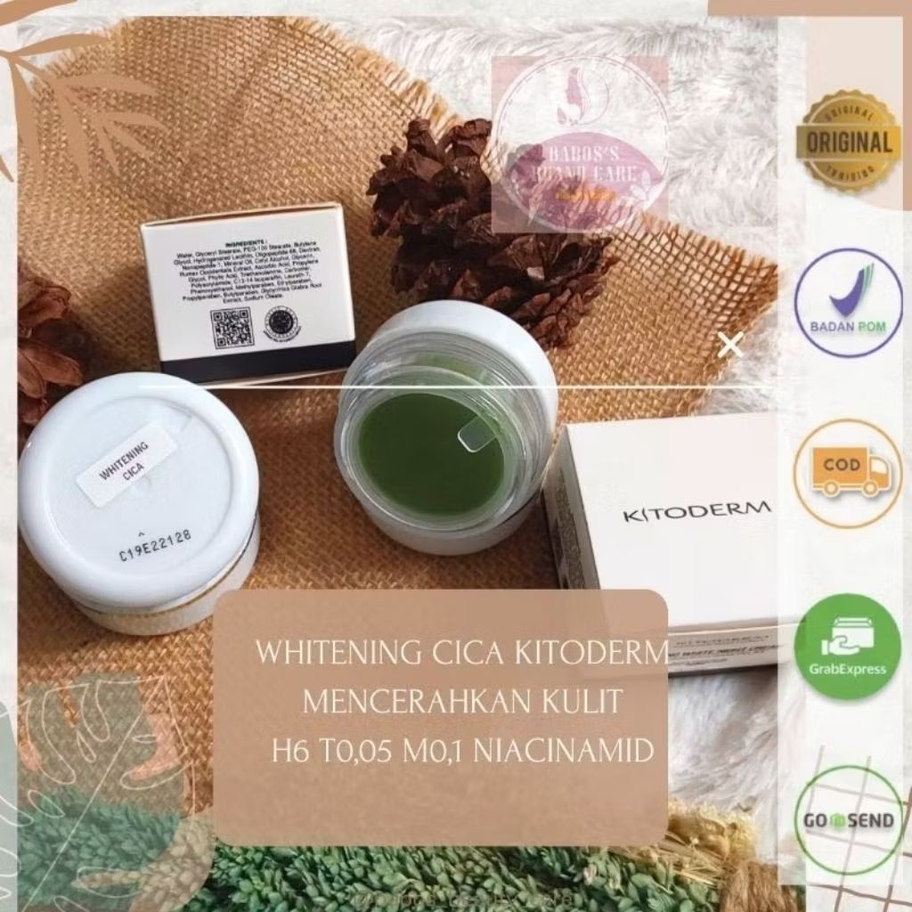 ORI cream malam whitening. cica kitoderm