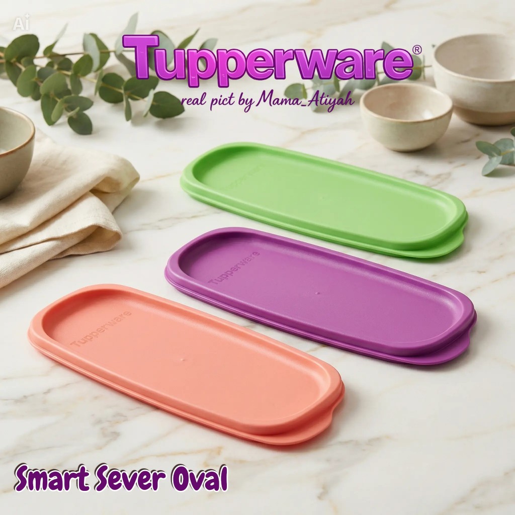 TUTUP / SEAL SMART OVAL// TOPLES BUMBU// TUPPERWARE