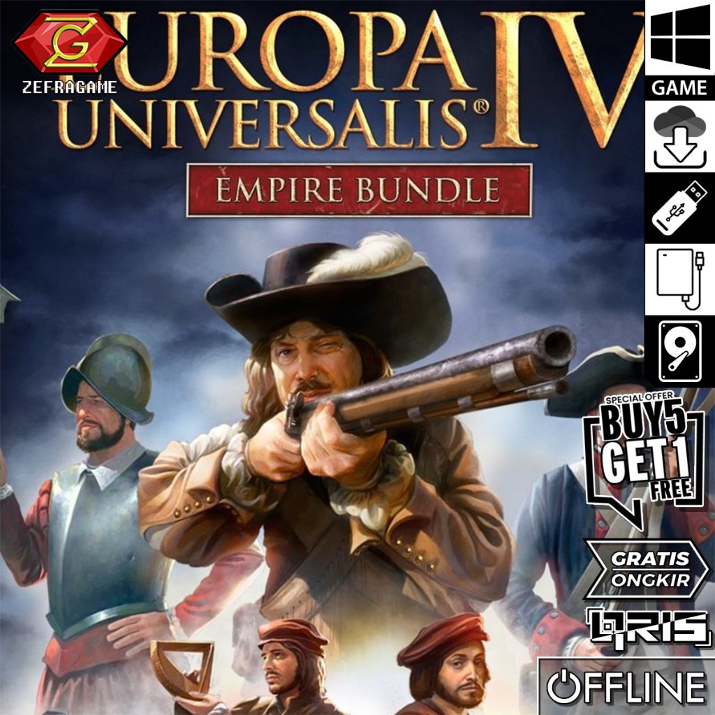 EUROPA UNIVERSALIS IV Empire Bundle Game PC Laptop Games