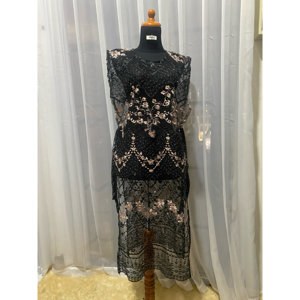 Vest Outer Brokat Wanita Pendek dan Panjang