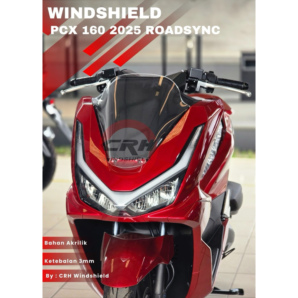 WINDSHIELD PCX 160 NEW (pendek,tinggi, cb)