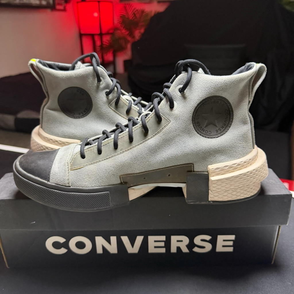 2nd Sepatu Converse All Star Distort CX High Size 41 sneakers Ash Stone Abu Preloved Second Original