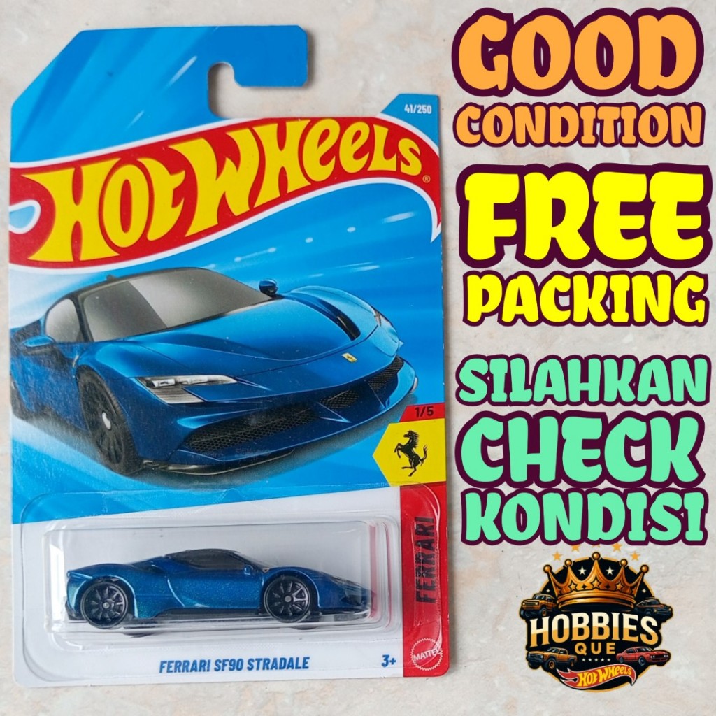 Hot Wheels Ferrari SF90 Stradale Biru Blu Tour de France (2026) Ferrari Original