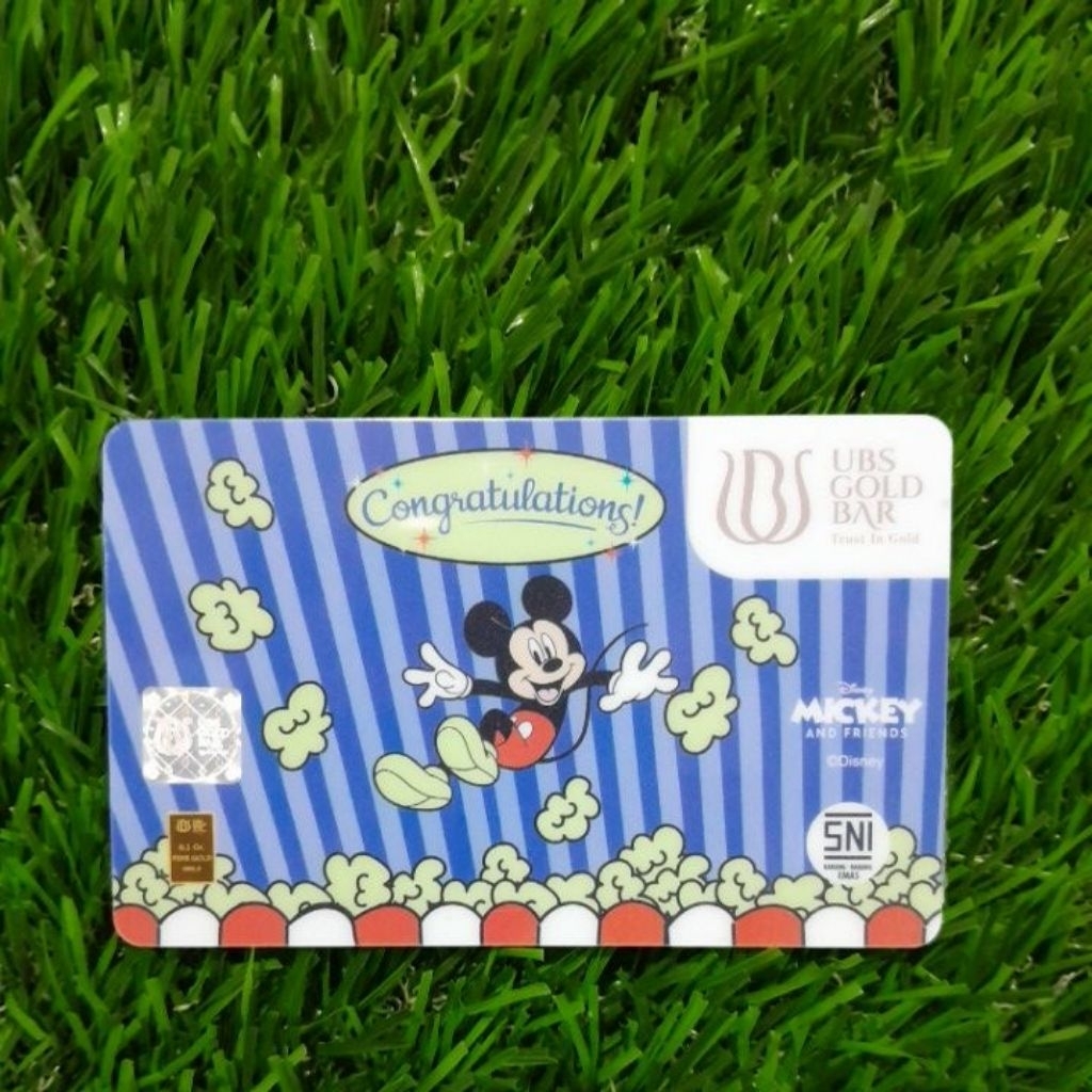 UBS Gold 0.1 gram disney mickey congrats