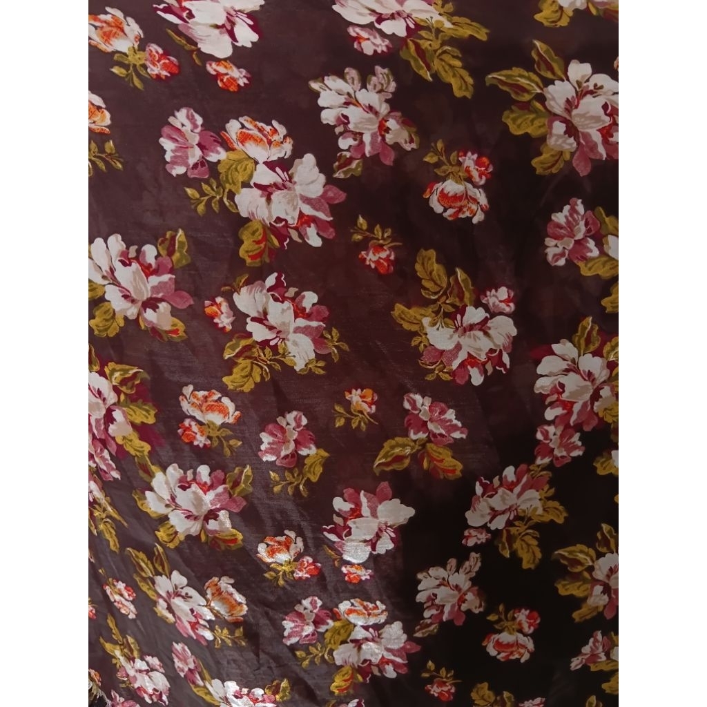 1/2 meter Kain Organza | Bahan Organza | Kain Meteran | Organza Motif | Bahan Import