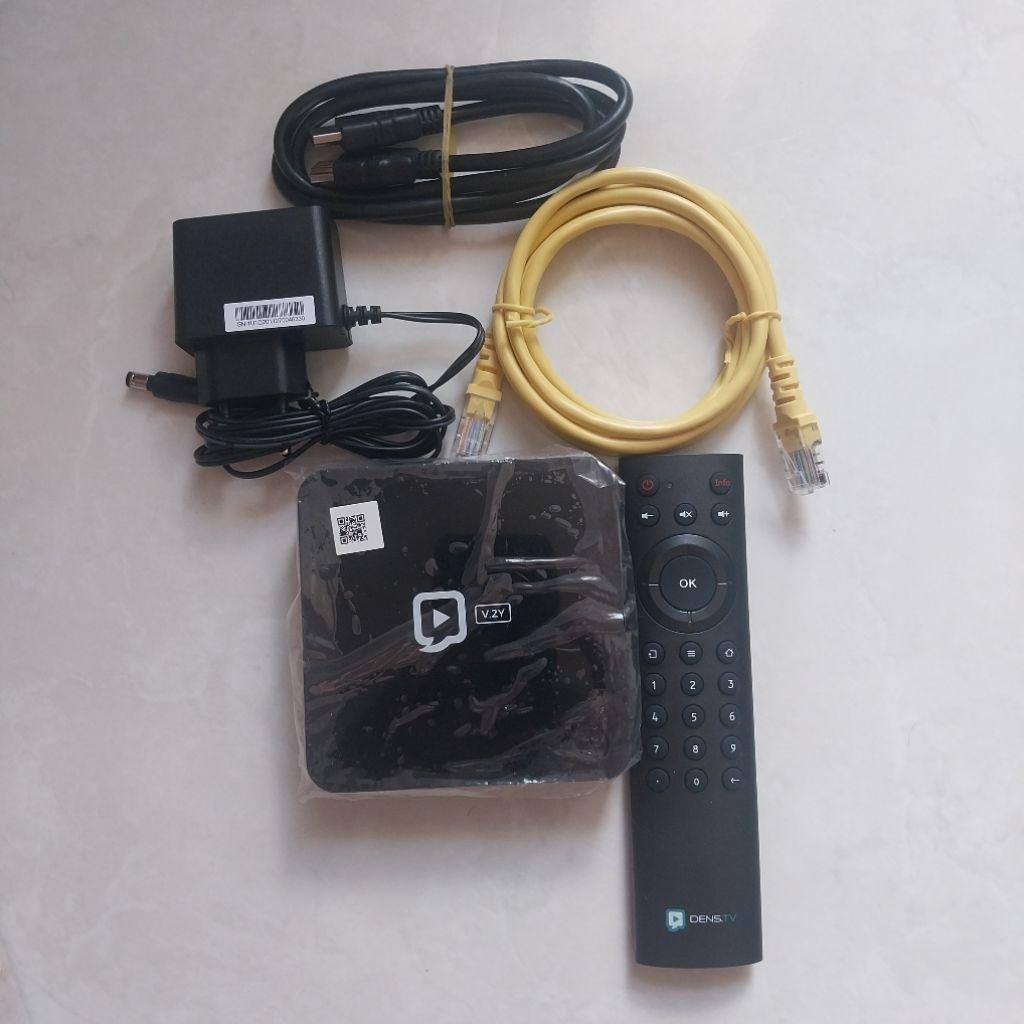 STB android v.2y Denstv full set (Ori) no box