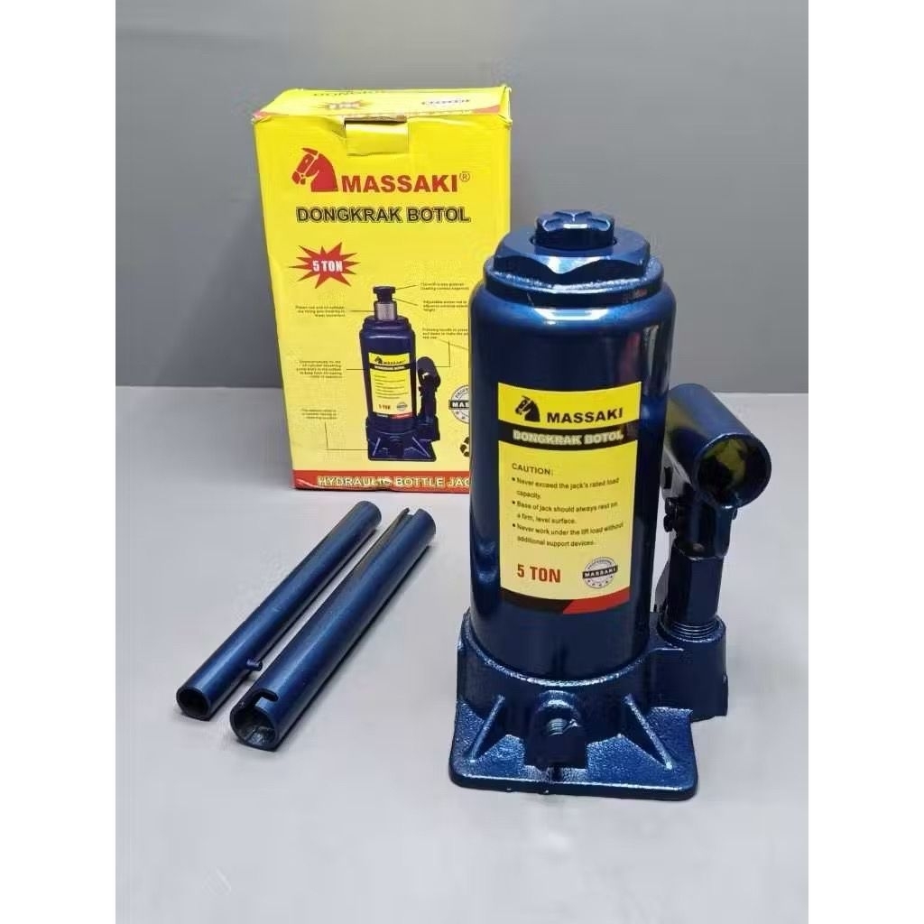 Dongkrak Botol 5 Ton / Hydraulic Jack Massaki 5 Ton / Dongkrak Massaki Botol 5 Ton