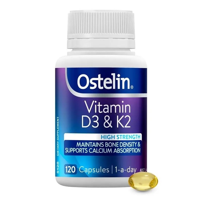 Ostelin Vitamin D3 & K2 120 Capsules