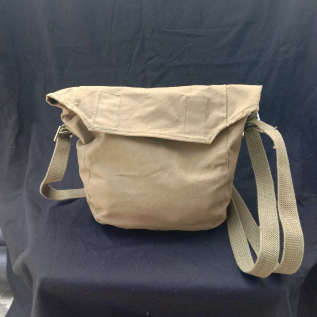 Vintage Gas Mask Canvas Bag Small Size