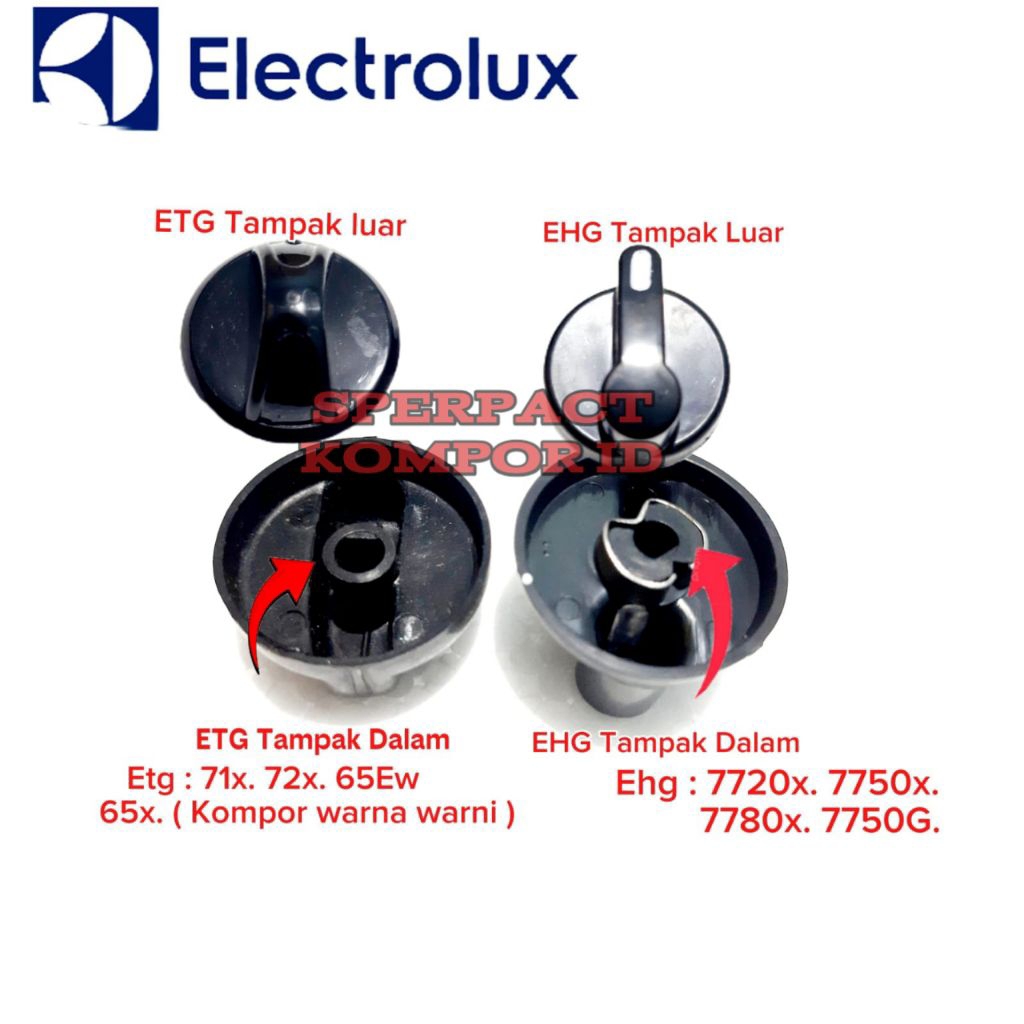 Kenop kompor Electrolux - Knop kompor electrolux - Tombol kompor gas electrolux