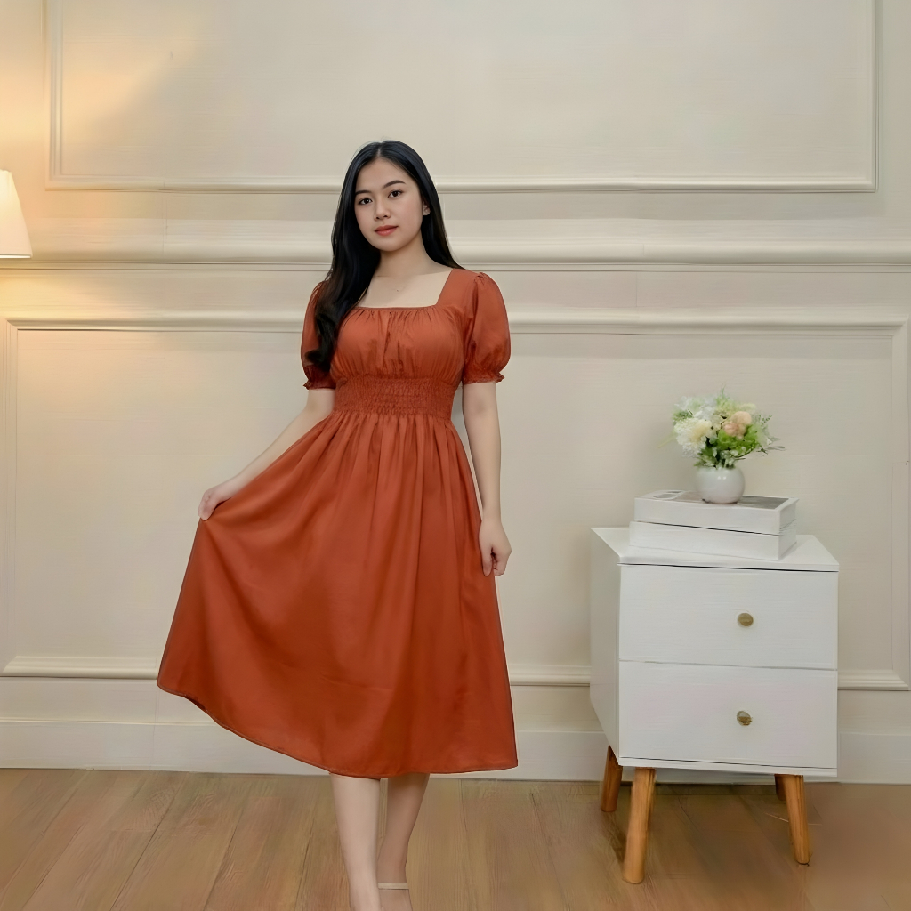 Daster Naura Pinggang Kerut Kekinian Terbaru / Daster Wanita Jumbo