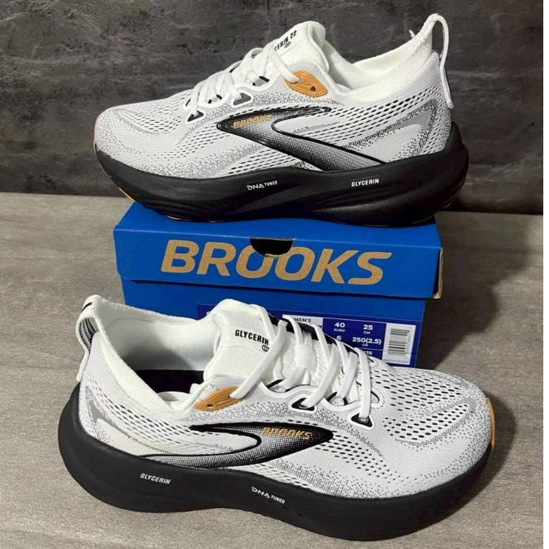 PROMO SEPATU LARI PRIA BROOKS GLYCERIN 22 PUTIH HITAM GREY BNIB VIET/sepatu olah raga