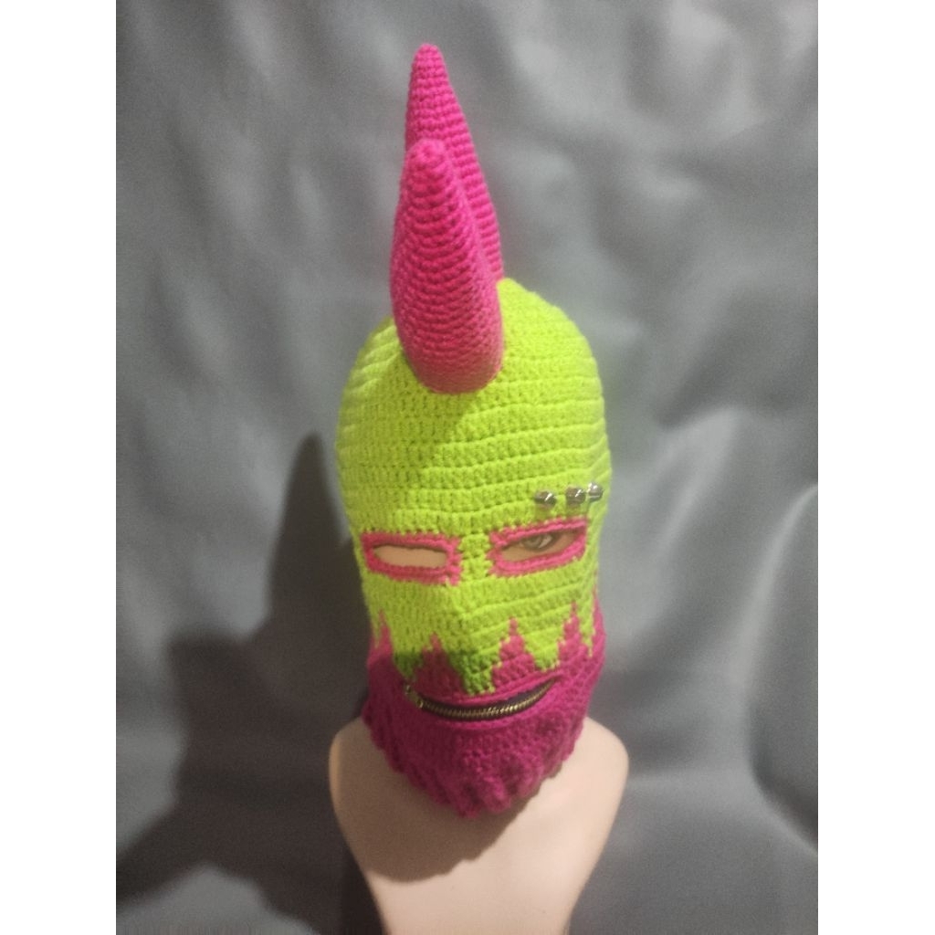 balaclava punk custom 100% handmade